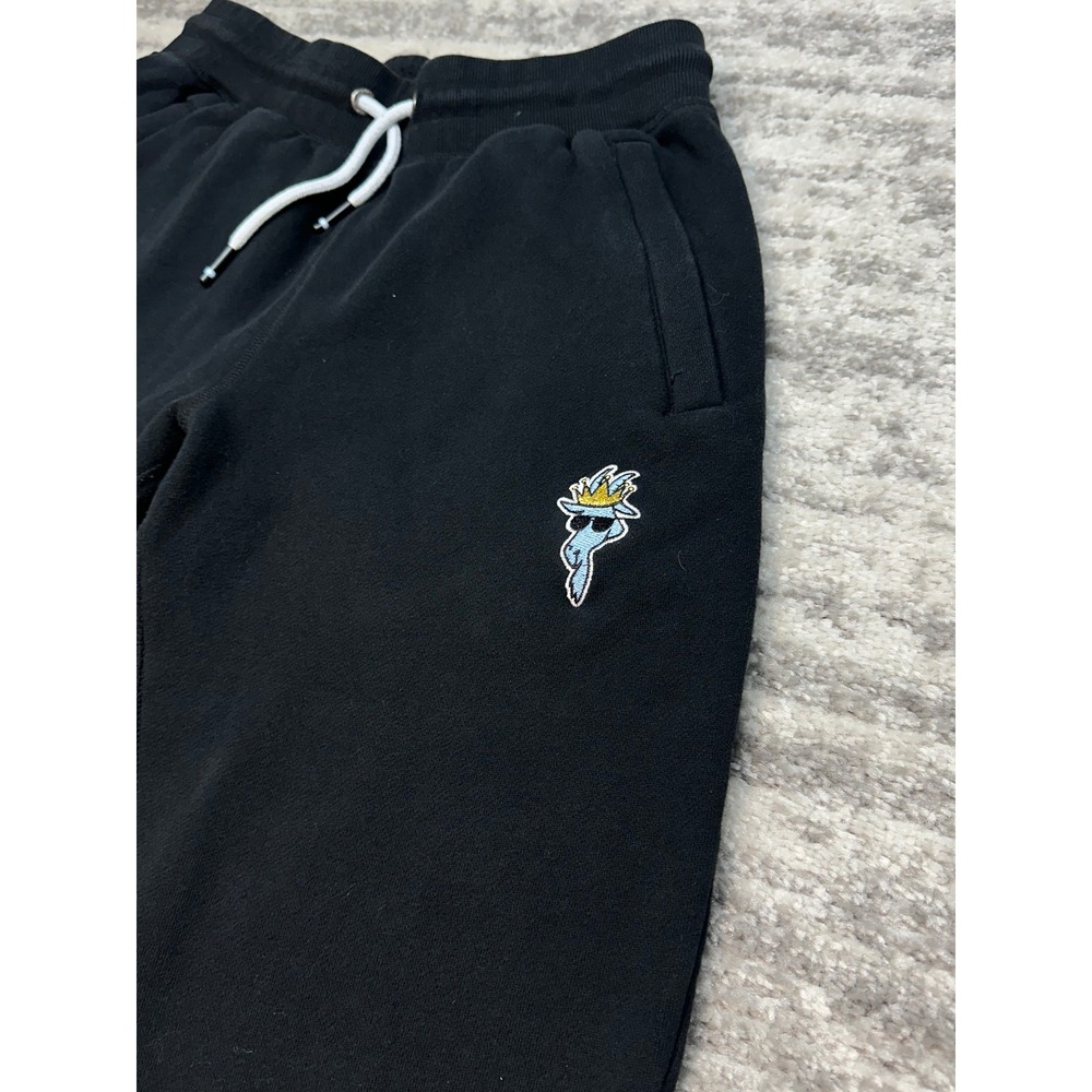 GOAT USA Sweatpants Mens Small Black Logo Joggers Fleece - Picture 3 of 9